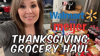 Thanksgiving Grocery Haul | Meijer | Walmart | #thanksgiving