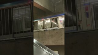 Glimpse Metro up above #viralvideo #train #montreal