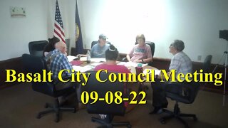 No. 734 – Basalt City Council Meeting 09–08–22