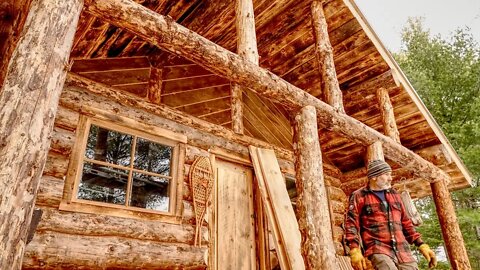 Off Grid Living in a Log Cabin | Lumber Milling, Making a Wood Bench, Cutting and Packaging Venison