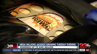 Mega Millions drawing up to $361 million