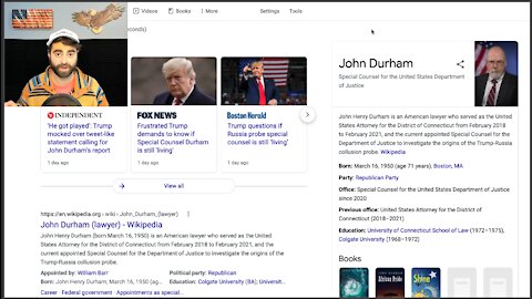 404: John Durham NOT FOUND | Trump Questions Report, Legitimacy Of Investigation