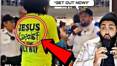 Christian man KICKED out of MALL for wearing a JESUS shirt..
