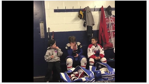 This Young Hockey Player Breaks Down In Tears During Sweet Locker Room Speech