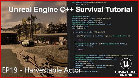 UE5 C++ Survival Game EP 19 - Harvestable Actor