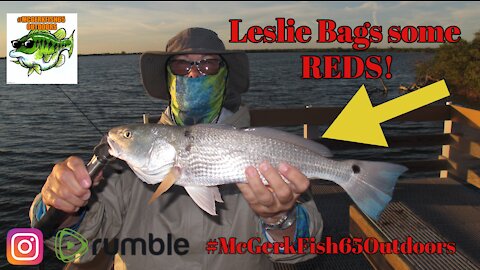 Leslie Bags some REDFISH!