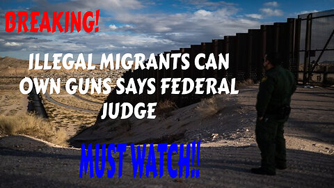 BREAKING ILLEGAL MIGRANTS CAN OWN GUNS SAYS FEDERAL JUDGE MUST WATCH!