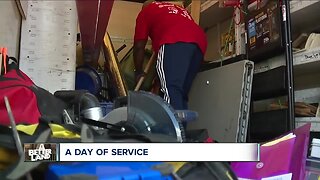 Dozens of volunteers improve seniors' homes on National Day of Service