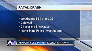 Motorcyclist killed in crash near milepost 29