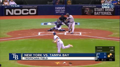 New York Yankees rout Tampa Bay Rays, near home field advantage vs. Oakland A's for Wild Card game