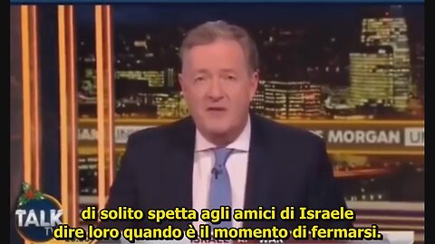 Durissimo Piers Morgan con Israele, le sue atrocità e i suoi crimini di guerra