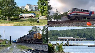 CSX RF&P Sub RailFanning W/Some Serious Slack Action on M415