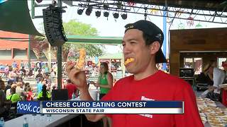 Joey Chestnut takes third place in Cheese Curd-Eating Championship at Wisconsin State Fair