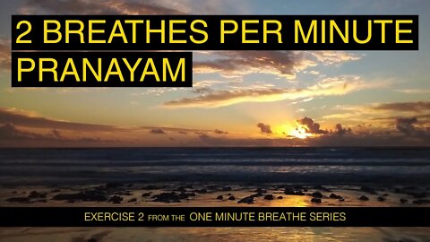 2 Breathes Per Minute Pranayam | Guided Meditation for Calmness & Mental Stability | Exercise 2