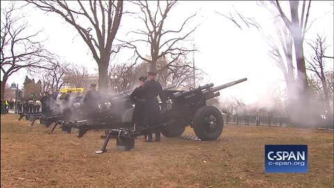 Trump, 2017 inauguration day, 4 cannons