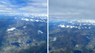 Epic footage of flight over the fjords of Norway