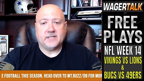 NFL Week 14 Predictions | Vikings vs Lions | Buccaneers vs 49ers | DB's Freebies | NFL Free Play