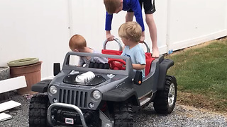 Little Boy Who Needs To Know The Importance Of Driving Safe