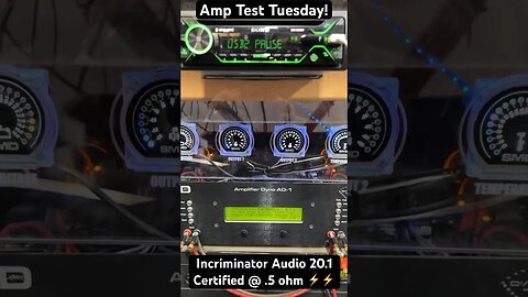 Incriminator Audio IA20.1 Certified Power ⚡️Dyno Tested at 1/2 ohm 😳 (Amp Test Tuesday Shorts)