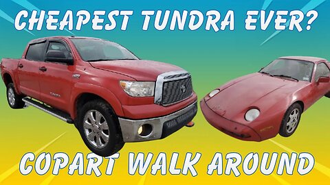 Copart Walk Around, Cheap Tundra, Ferrari 488, Ferrari 458, S Class and More