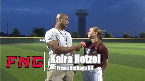 Frisco Heritage Pitcher Jensin Hall & DH Kaira Netzel after 1-0 Win Over Lone Star