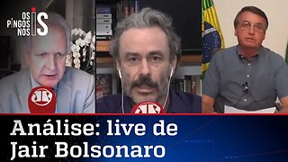 Comentaristas analisam live de Bolsonaro de 23/07/20