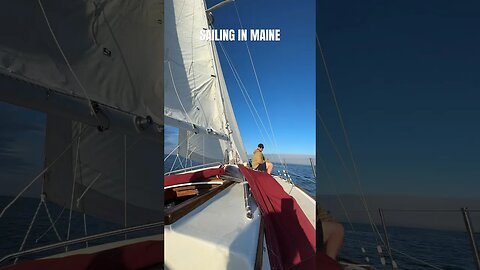 SAILING IN MAINE #travelvlog #sailboat #sailing #sailor #maine #newengland #barharbor #travelcouple