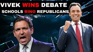 VIVEK WINS THE GOP DEBATE SCHOOLS DE'SANTIS AND OTHER RINOS