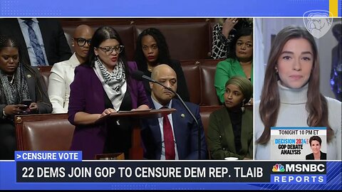 MSNBC Pretends Censured Rashida Tlaib Was Merely Criticizing Israel