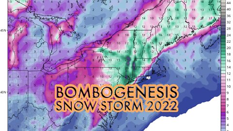 Bombogenesis Snow Storm