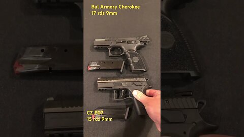#shorts #gun Tabletop Comparison of CZ P07 and Bul Armory Cherokee.