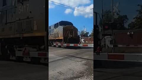 CSX Coke Train East Bound At The Crossing In Fostoria Ohio Train Horn #train #trainhorn #asmr #csx