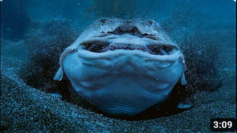 Horn Shark Escapes Being Eaten Alive,