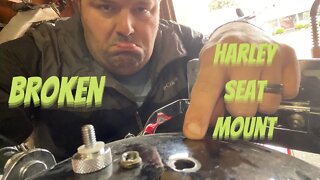 Harley-Davidson seat nut install. Tips/Hack