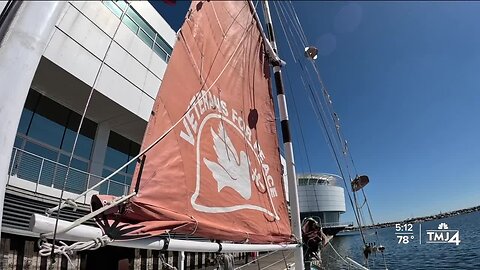 Sailboat arrives in Milwaukee with message of peace, not war