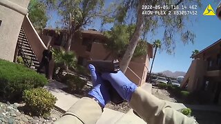 Video of shooting involving man with sword