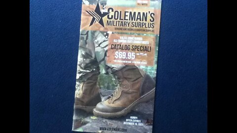CATALOG REVIEW : COLEMAN'S MILITARY SURPLUS 2021/2022 FALL/WINTER CATALOG