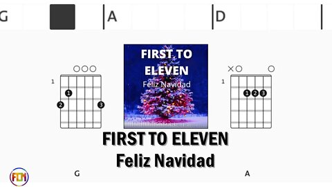 FIRST TO ELEVEN Feliz Navidad - FCN Guitar Chords & Lyrics HD