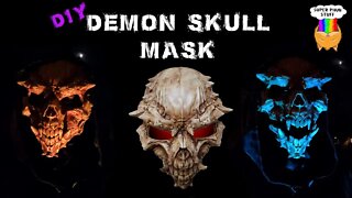 3D Printed Demon Skull Mask