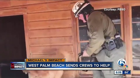 PBSO, city of West Palm helping with recovery efforts from Hurricane Michael
