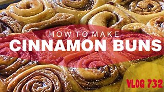 HOW TO MAKE CINNAMON BUNS - RUMBLE VLOGS 68