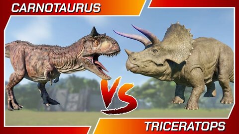Triceratops Vs Carnotaurus Jurassic World Evolution 2 | Triceratops Release