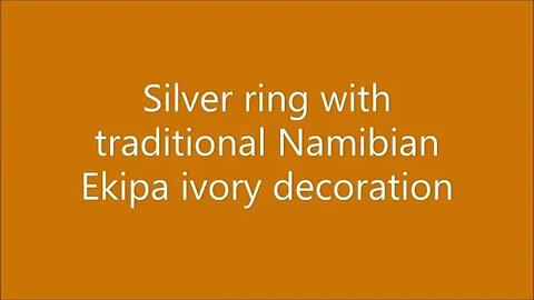 Ekipa Silver Ring with Ivory - Beautiful Piece