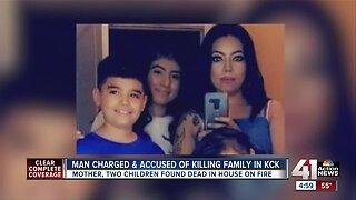 Man accused of killing a woman and her two children