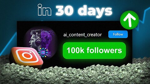 I got 100K instagram followers in 30 days using AI.. (and monetized)