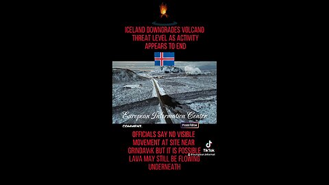 #iceland #lava #end # news #followme #europeanimformationcenter #viral #trending