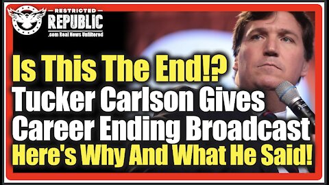 Signed Out!? Last Night, TUCKER Carlson Gives CAREER ENDING Broadcast! Here's Why and What He Said!!