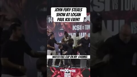 John fury steals show at Logan Paul ksi event #ksi #loganpaul #tommyfury #youtubeboxing #youtube