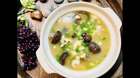 Chinese Chicken Mushroom Soup 蘑菇鸡汤