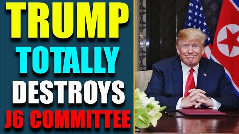 HUGE LAWSUIT IS COMING!! TRUMP TOTALLY DESTROYS THE UNSELECT J6 COMMITTEE - TRUMP NEWS